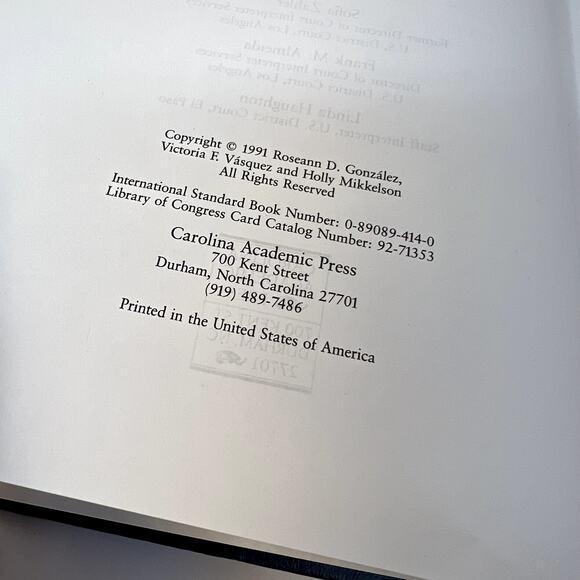 Fundamentals of Court Interpretation Theory Policy Practice by Holly 1991 Book - Picture 3 of 8